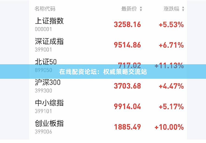 在线配资论坛：权威策略交流站
