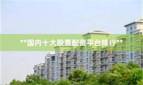 **国内十大股票配资平台排行**
